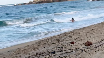 Stranger Fucks Me on a Nude Beach After I Blow Him — Real Voyeur Caught Jerking Off Watching Us