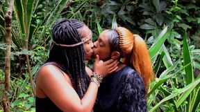 Horny Ebony Roommates Enjoy Hardcore Pussy Rubbing &amp; Squirting Sesh