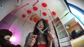 Beautiful and Sensual Girl Cuts off My Cock