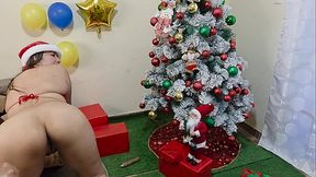 Christmas stepdad steps in for naughty stepdaughter
