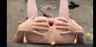 Ass so full of grapes it stays gaped
