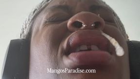 Giant Snotty Nose | Ebony Giantess, Wide Nostrils, & Sneezing with Temptress Mango