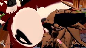 Besuru eats out Wikerbeast then gets fucked breathless rough riding big gay furry ass