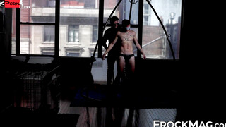 Bound Bondage Domination - Submissive Doggy Style Anal Play with Vibrator