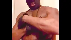 Latex Geared Smoke Hooded BBC Porn Edging