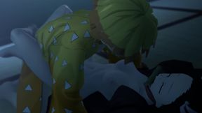 Demon slayer 3D animation Nezuko and Zenitsu