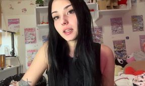 instructing you and humiliating you to cum to my filled to the brim bathroom trash