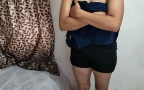 Stepbrother Gets Aroused Seeing His Stepsister Changing Clothes, Desi Indian XXX Hindi Audio Sex
