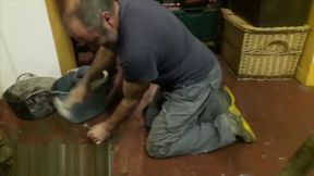 Obrero trabajando