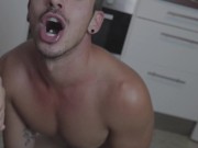 BLOWJOB AND CUM IN THE KITCHEN