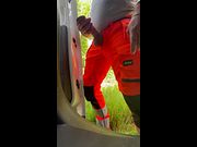 Tradie Daddy pissing, jacking & shooting big