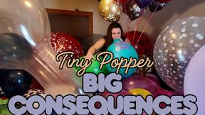 Tiny Lady Massive Consequences. Floor to Ceiling Mass Pop