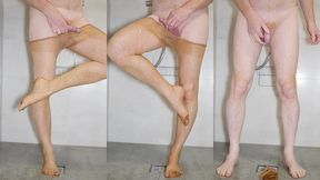 piss wet tan pantyhose tights