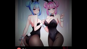 Hentai Step-Sisters Mika & Maki Dominate With Dirty Talk & Farting JOI BDSM Fun