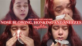 Compilation | Snotty messes, nose blowing, nose honking and sneezing