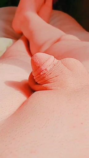 Powerful moment from "Gorgeous trans girl wearing glittery eyeshadow in mirror"