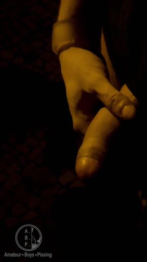 Amateur Boy Caught Peeing in the Street and Given a Helping Hand