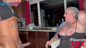 livie blainn and bossmane dre at 2am in kitchen