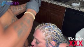 livie blainn and bossmane dre at 2am in kitchen