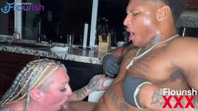 livie blainn and bossmane dre at 2am in kitchen