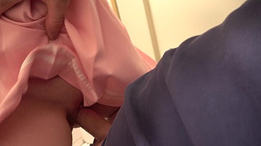 Stepdaughter creampied in the bathroom