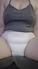 Humping my wet diaper
