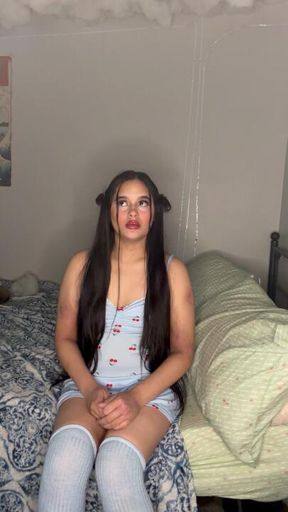 I Really Need An A+ Professor! 😈😭😝 (solo roleplay + POV blowjob + tits + ass + pussy )