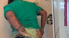 St-Patrick's Day shower and mess!