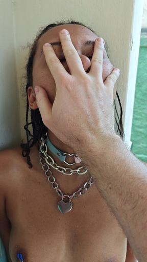 Slut with a Taste for Humiliation Taking Face Slaps