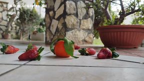 Food crush with flip flops