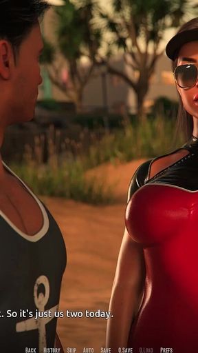 Dominos Beach 7 Zoe's Handjob, Slurp & Titjob Cum on Face