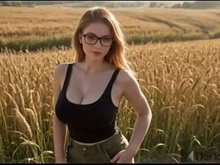 My stepsister asked me to go for a walk, and when that babe saw my erection, that babe helped me come. [AI]