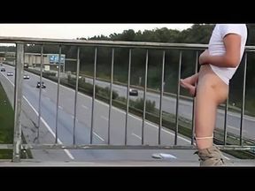 Outdoor Handjob for a Big-Cocked Hunk