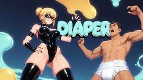 DIAPER - Changing Table Thick Diaper Powdering and Taping Then Rocking Bottle Feeding and Grinding Until He Fills the Padding Completely (Erotic Audio)