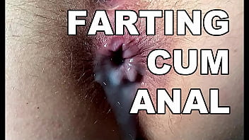 FARTING CUM ANAL. SQUIRTING HAIRY ANAL ORGASM. FART ASSHOLE CLOSE UP CREAMPIE.