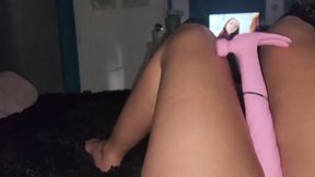 Watching porn leaves her with very wet panties????WHAT A DELIGHTFUL ORGASM!!!