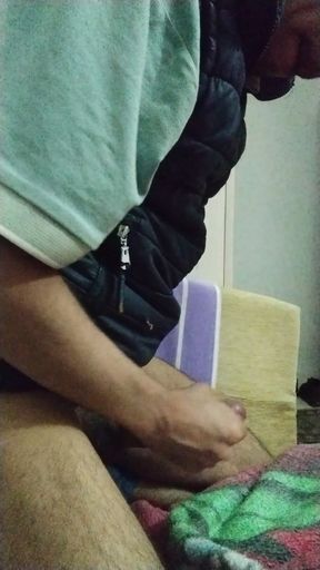 Solo Pleasure in the Bedroom with a Big Cock 🍆