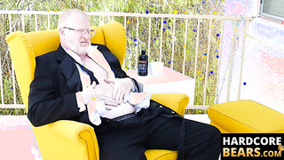 HardcoreBears.com - Mature bear Rusty McMann masturbates passionately solo intensely