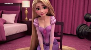 AI Generated Rapunzel Casting Sex - Innocent Princess First Blowjob