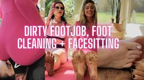 DIRTY FOOTJOB, FOOT LICKING, & FACESITTING