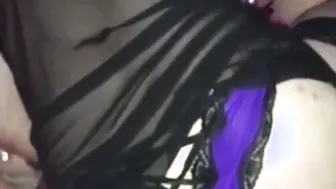 Daddy's Twink Crossdresser Sucks Cock Before Anal
