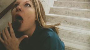 Super Dick Hungry White Student Destroyed by 12" Black Monster!