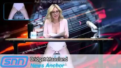 Bridget Maasland behiind the desk