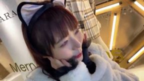 Cute Cosplay Bar Clerk Joins Drinking Game - First-Ever Continuous Orgasms Unleashed in
