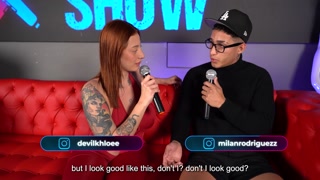 Big ass latina has rough sex in front of fat jerk in public - Knock Knock &amp; Juan Bustos Show