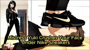 Sneakers Face Crush - Yuki Stomps You Flat in Nike Sneakers