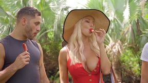 Sneaky Cock in Soccer Mom's Snatch - London River's XXX Debut!