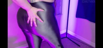 Glossy Obsession - a Shiny Leggings JOI Adventure