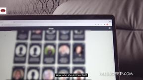 Crazy German MILF Vinyl Leather Fetish Blind Date