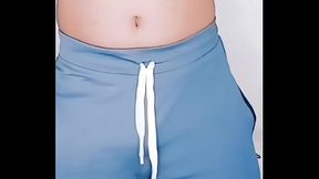 Feminized caged sissy unlock and try to cum after a long time but seem impossible as it'_s a impotent useless penis